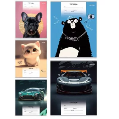 Тетрадь ЛИНИЯ 18л. МИКС-4293 (18-4315) обл.-мел.карт, 18-4315