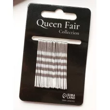 Невидимка для волос "Классика перламутр" (набор 20 шт) 5см серебро 4070826