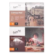 Скетчбук А5 10л. DL-315 Для акрила и масляных красок, склейка, текстура холст, хлопок, 148x210мм, 280гр/м, ассорти 334176