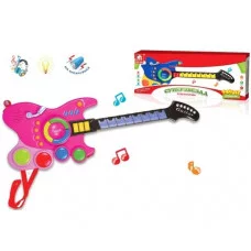 Гитара Суперзвезда на бат(свет,звук)в коробке