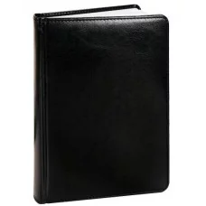 ЕЖЕДНЕВНИК А5, 160л. недатир. TOUCH SKIN - DEEP BLACK (160-3186) кожзам (черный) 160-3186