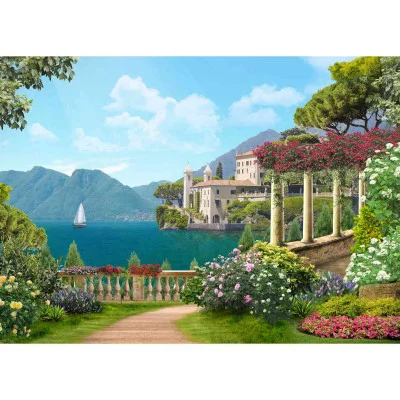 Алмаз мозаика (блест.) 30х40 см, с подр., с полн. заполн. (30цв) Солнечный день (Арт. НД-0504)