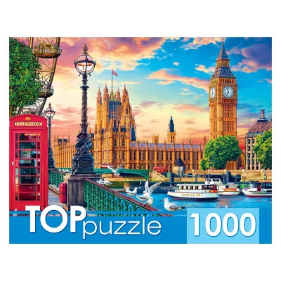 TOPpuzzle. ПАЗЛЫ 1000 элементов. ХТП1000-2167 Великобритания. Лондон