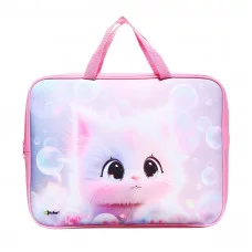 ПМД 2-20 Котик аниме -папка менеджера А4(ручка - тесьма),п/э с диз.,  350х265x45 мм