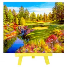 Алмазная мозаика M-10397 с мольбертом ПЕЙЗАЖ,21х25 см, 1 дизайн,ОПП упаковка.