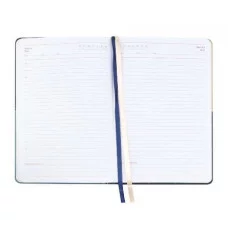 Ежедневник А5, 136л. ABSTRACT IMPRESSIONS (136-5046) комбинированный кожзам, сине-песочный 136-5046