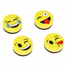 Губка-стиратель для досок OfficeSpace Смайлик 50мм материал EVA желтый европодвес 261123