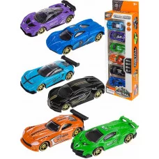 Машинка металлическая "Гоночная"(7х3х1,5 см)(6 видов микс)в коробке ( Арт. 2176237)