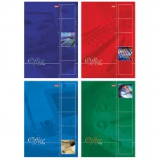 Тетрадь 80л., А4, клетка на гребне Hatber "Office Line", выборочный лак Хатбер 135744