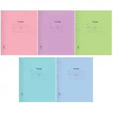 Тетрадь для прописей 12л., частая косая линия ArtSpace "Однотонная. Линовка" 257136