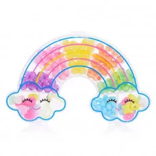 Набор бусин "Bijou DIY" радуга 15*10см, 160 бусин, в пакете с хедером (10013160/260422/3221917, Китай ) Т21471