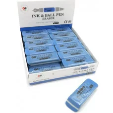 Ластик GREENWILL CZ-133 "Для чернил" синий 55*18*7мм прямоугольный скошенный, HR-04746 326916