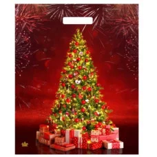 Пакет с прорубной ручкой ТИКО НГ Елочное сияние 45*38 18009