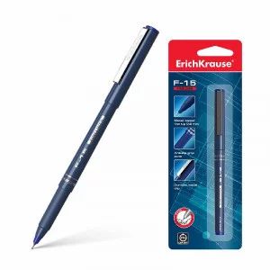 Ручка капиллярная ErichKrause F-15 Stick Classic 0.6, цвет чернил черный 1 шт. 62112
