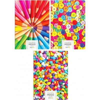 Тетрадь 96л., А4, клетка ArtSpace "Яркое вдохновение", глянцевый УФ-лак 263582