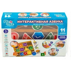 Обучающая игра пазл-липучка "Интерактивная азбука" в боксе 113026