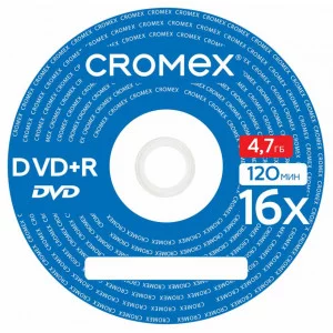 Диск DVD+R (плюс) CROMEX 4,7Gb 16x 1шт Разбор513777