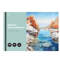 Папка для акварели, 10л., А3 BG "Бухта", 180г/м2 368571