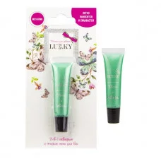 Набор 2-в-1 аквагрим и жидкие тени д.век  7 мл металлик, зелёный цвет Т16745 LUKKY на блистере 516-240