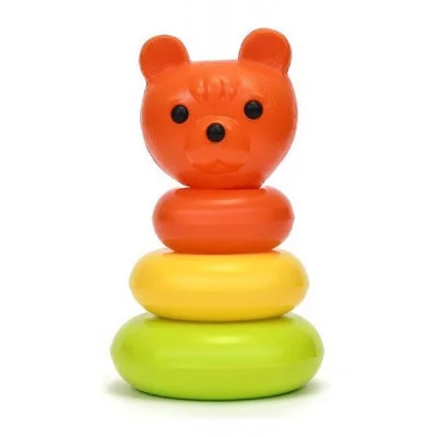 Пирамида "Мишутка" с кольцами, 21 см (в сетке, 5 дет.) 9630