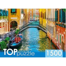 TOPpuzzle. ПАЗЛЫ 1500 элементов. ГИТП1500-4846 Романтический закат в Венеции ГИТП1500-4846