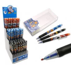 Ручка Шпион "Пиши стирай" DE-23 "Космонавт" (син) 0,5мм, автоматическая, игольчатый стержень, корпус с рисунком, с грипом, ассорти 1шт GP-3627 329892