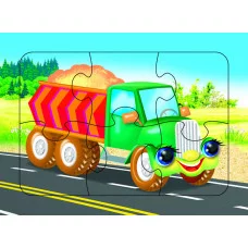 Пазл маленький Самосвал 0+