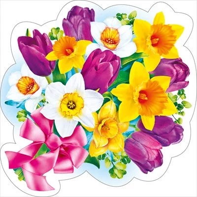 Украшение на скотче Весенний букет 080934 080.934