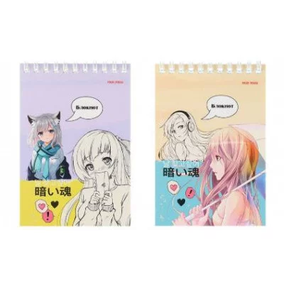 БЛОКНОТ А6 40л. на гребне КРАСОТА И ОБАЯНИЕ (Б40-5729) ассорти, цвет.мелов.обл, офсет, клетка Б40-5729