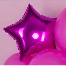 Шар (18\'\'/46 см) Звезда, Фуше, 1 шт. 120111