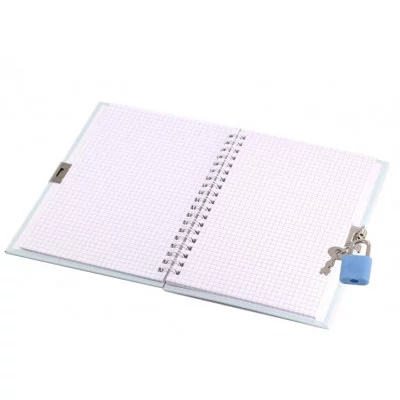 Подарочный блокнот 11,0 см * 15,0 см , гребень, Alingar, ламинация, конгрев, эффект 3D, замочек, 45 л., клетка, "Футбол" AL11727