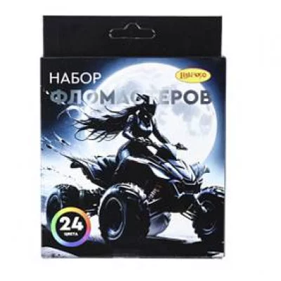 Набор фломастеров ТМ "Лимпопо" 24 цвета. «Лунный драйв», арт. LPR1056 /201942894 Фло76