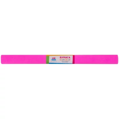 Бумага крепированная ArtSpace, 50*200см, 30г/м2, розовая, в рулоне 267828