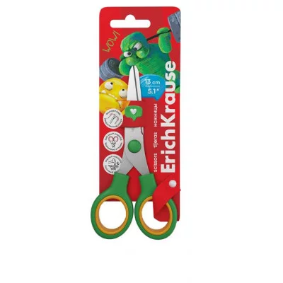 Ножницы ErichKrause Junior Softy Jolly Friends, 13см, ассорти  60865