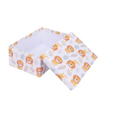 Коробка прямоугольная подарочная Львята 33X25.5X14.5 см РазборКОР-7812