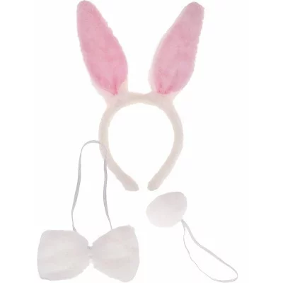 Карнавальный набор 3в1 "Праздничный зайчик" (бабочка хвост ободок) КРК-6274