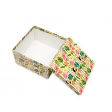 Коробка квадратная подарочная 1 шт Тропикано 29,5 х 29,5 х 19 см РазборПП-3097