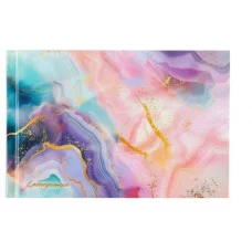 Еженедельник А6 64л. МРАМОРНЫЙ УЗОР (64-9976) 7БЦ, глянц. лам. горизонтальный, недатиров. 64-9976