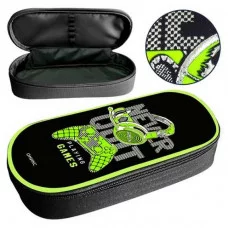 ПМК 37-22 Game on - пенал корпус,1 отдел,резинки на крышке,откид.планка с резинк, фольга ,220x90x50