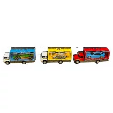 Набор машинок металл 2шт перевозчик+спорткар 3 варианта расцветок ассорти 272-12