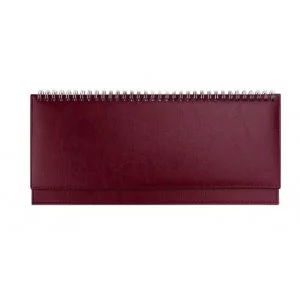 ПЛАНИНГ 56 л. недатир. TOUCH SKIN - BORDEAUX (56-3196) гребень,кожзам(бордовый) отстрочка, 300х130мм 56-3196