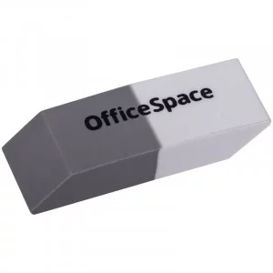 Ластик OfficeSpace, скошенный, комбинированный, термопластичная резина, 41*14*8мм Спейс 235542
