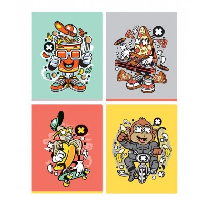 Тетрадь 96л., А5, линия BG "Веселье начинается" 350676