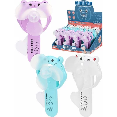 Вентилятор детский "Лягушка" (12,4*6,1см), цвет микс ( Арт. ИК-2339)   ИК-2339