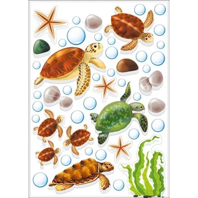 Наклейки водостойкая "Черепашки" 079.467