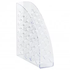 Лоток для бумаг вертикальный СТАММ "Вега", прозрачный, ширина 90мм 351506