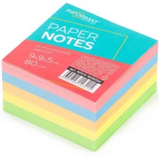 Блок для записей INFORMAT 9х9х5 см Куб непроклеенный ассорти пастель 5 цв. 80 г/м2 215427 Блок для записей INFORMAT 9х9х5 см Куб непроклеенный ассорти пастель 5 цв. 80 г/м2 215427