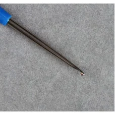 Крючок для вязания сталь пластик ручка, цена за 1шт., 13,5см d0,75мм синий АУ 1161175