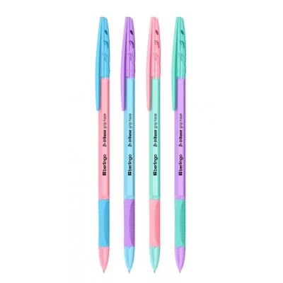 Ручка шариковая Berlingo "Tribase grip haze" синяя, 0,7мм, грип, ассорти 355451