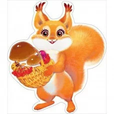 Украшение на скотче "Белочка" А5 Открытая планета 88370